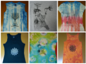 Shirts I Tie-dyed and Screenprinted